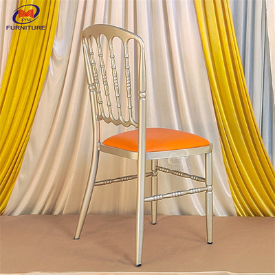 Chiếc ghế Chiavari Cổ điển Thong thục Đám cưới nhôm 500lbs